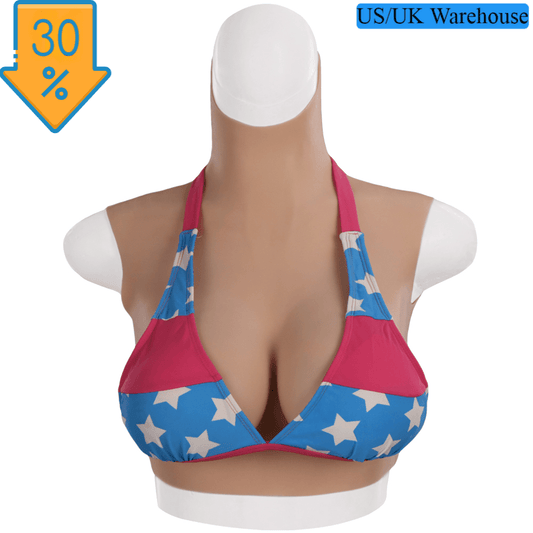 4th Weight-loss Silicone Prosthetic Breast For Drag Queen Crossdresser Male To Female cosplay~Multiple Choices~Lightweight - SANBULE