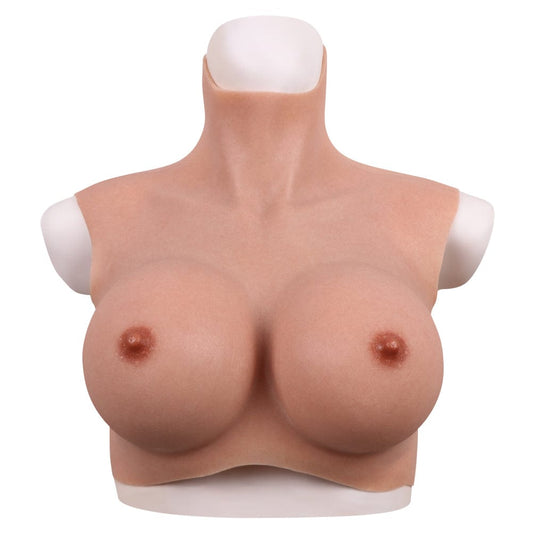 Fourth-generation M size silicone high-neck false chest - SANBULE