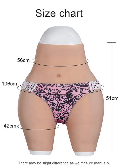 8th Silicone Pant Buttock Hip Up Enhancement Panties Fake Vagina - SANBULE