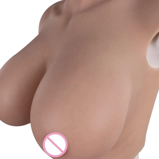 8th Half Bodysuit Realistic Silicone Breast - SANBULE