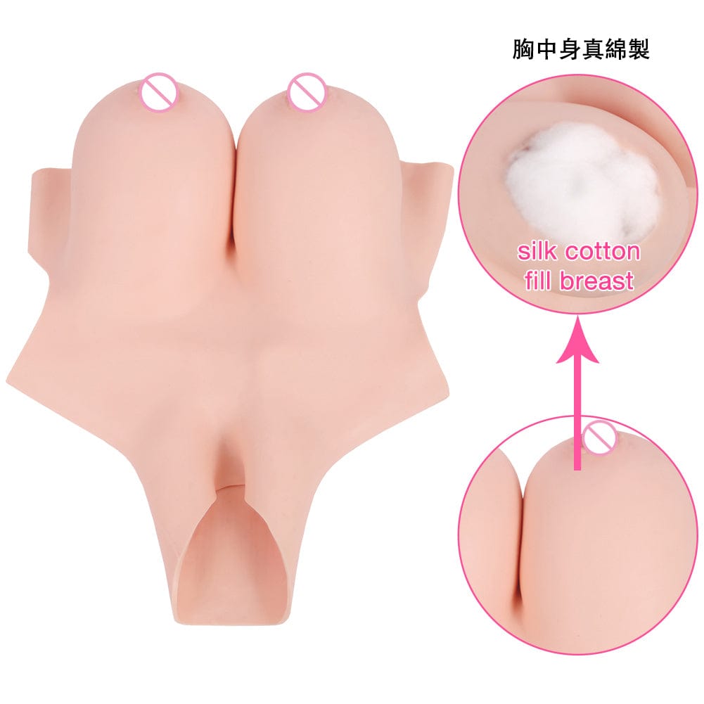 4th Weight-loss Silicone Prosthetic Breast For Drag Queen Crossdresser Male To Female cosplay~Multiple Choices~Lightweight - SANBULE