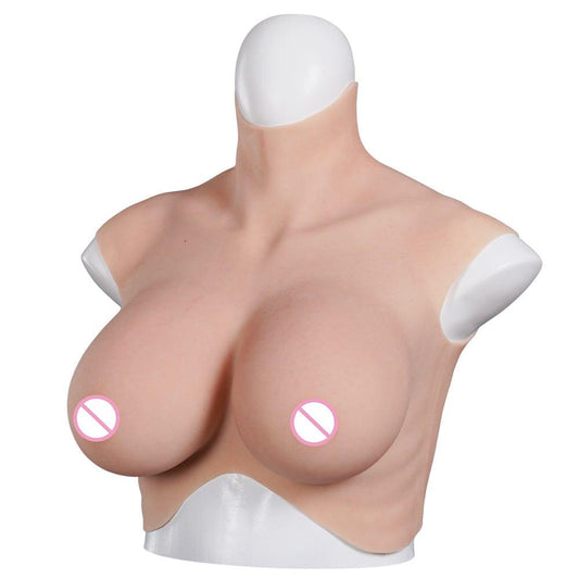 8th New Upgraded Top Quality Realistic Fake chest Tits Enhancer Silicone Breast Forms With Bloodshot Design - SANBULE