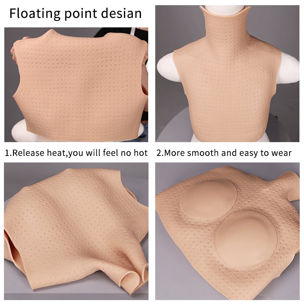 6th No-oil Silicone Prosthetic Breast For Drag Queen Crossdresser Male To Female cosplay - SANBULE