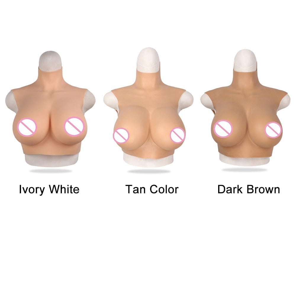 6th No-oil Silicone Prosthetic Breast For Drag Queen Crossdresser Male To Female cosplay - SANBULE
