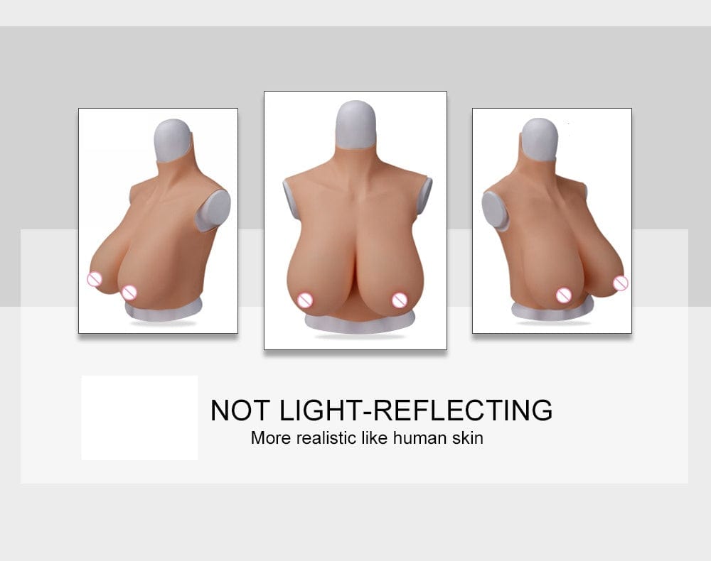 6th No-oil Silicone Prosthetic Breast For Drag Queen Crossdresser Male To Female cosplay - SANBULE