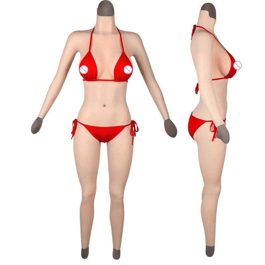 4th Silicone Fullbody Suit D Cup Breast - SANBULE