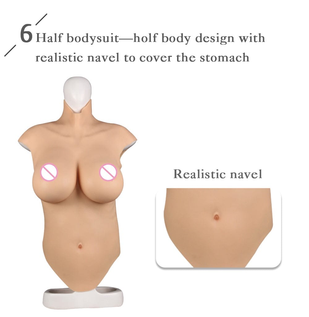 7th Half Bodysuit Realistic Silicone Breast - SANBULE