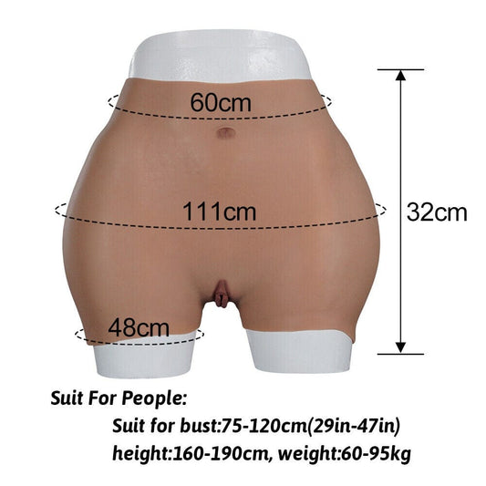 7th Silicone Fake Vagina Panty Thicken Hip Buttock Enhancer - SANBULE