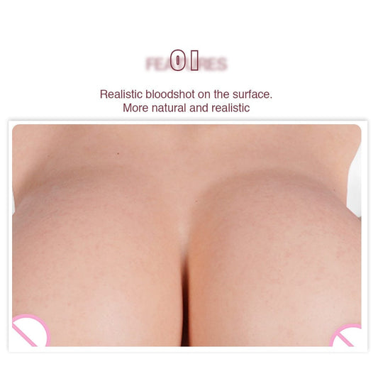 8th Realistic Silicone Fake Belly Artificial Soft Pregnancy Belly With Breasts For Crossdresser Shemale Belly Movie Prop - SANBULE