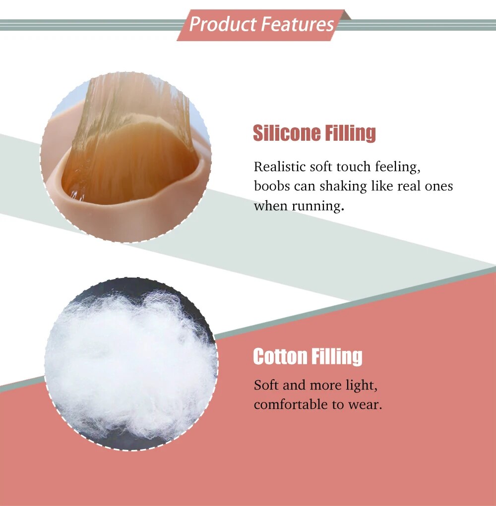 4th Half Bodysuit Realistic Silicone Breast - SANBULE