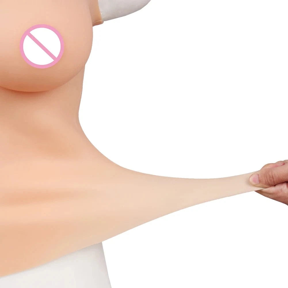 4th Half Bodysuit Realistic Silicone Breast - SANBULE