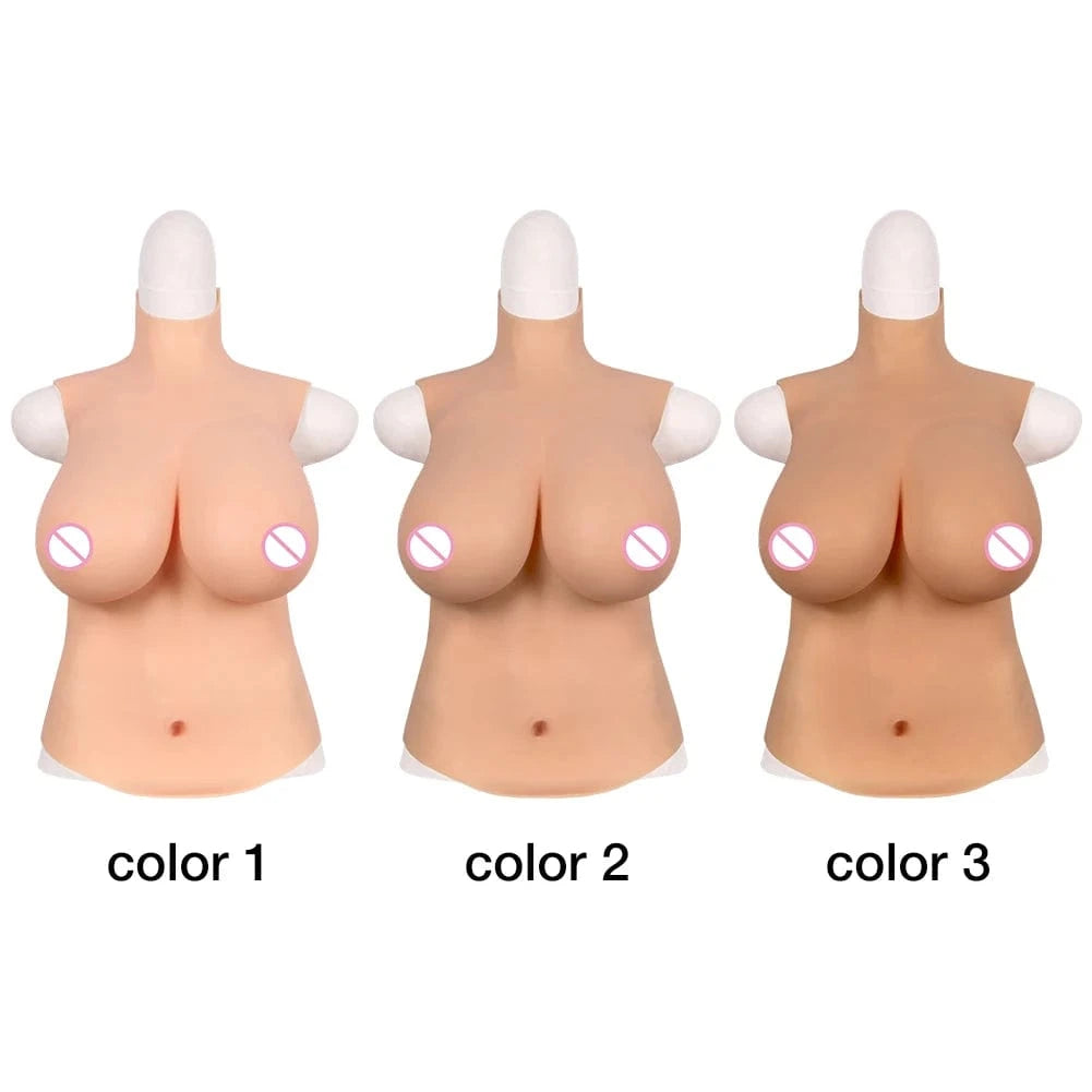 4th Half Bodysuit Realistic Silicone Breast - SANBULE