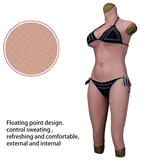 Liquid no-oil Silicone Tight Bodysuit for Male to Female 7th generation - SANBULE