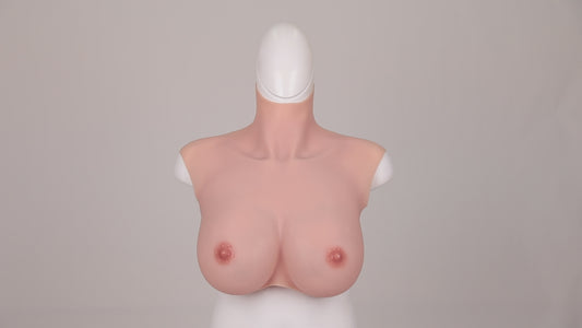 Fourth-generation M size silicone high-neck false chest